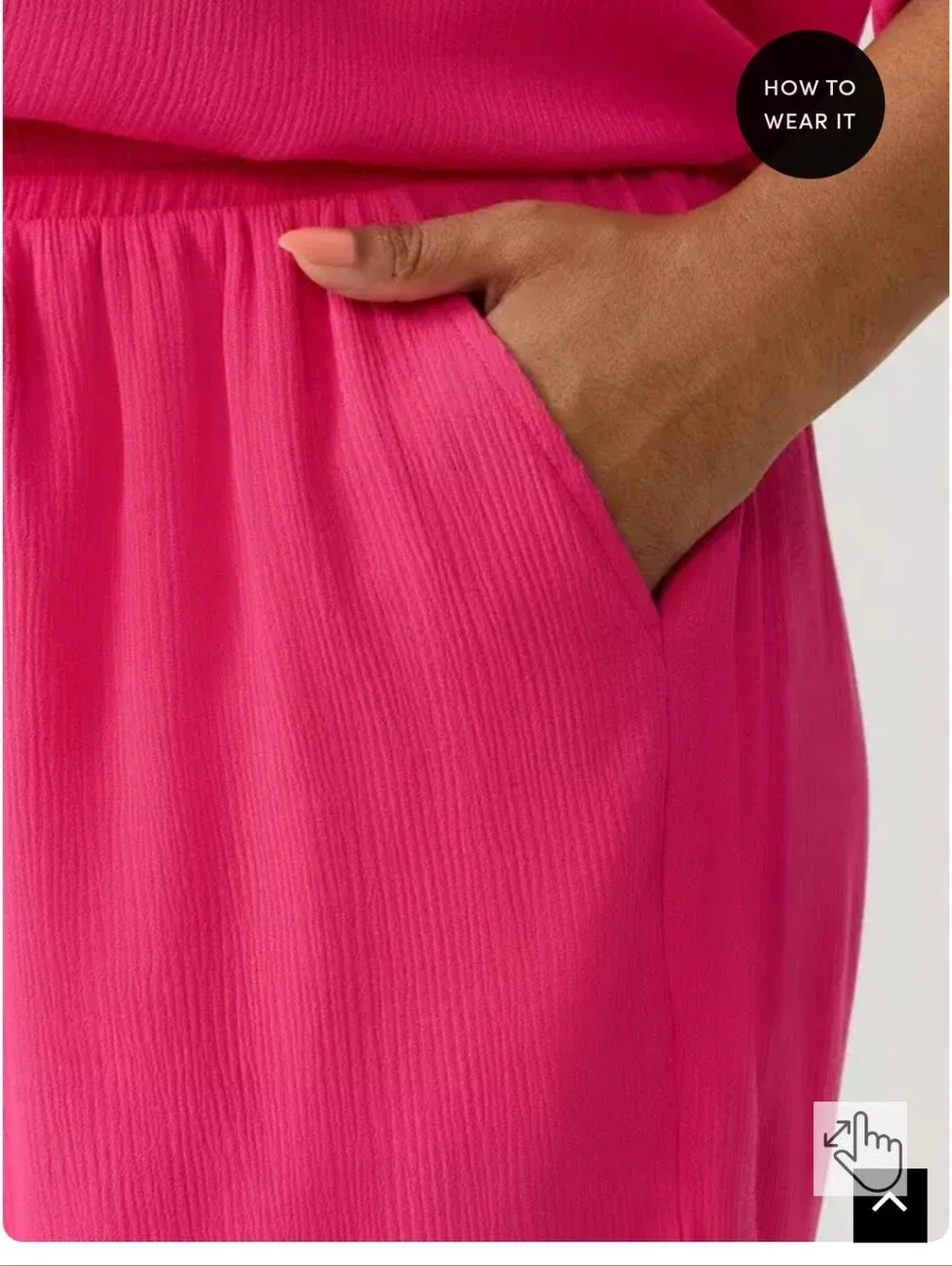 Torrid NWOT High-Rise Pink Pull On Gauze Drawstring Shorts 0X